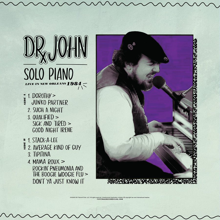 Dr. John<br><em>Solo Piano<br>Live In New Orleans 1984</em>